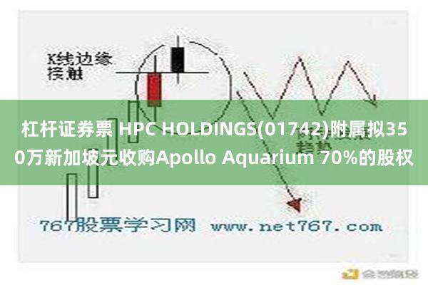 杠杆证券票 HPC HOLDINGS(01742)附属拟350万新加坡元收购Apollo Aquarium 70%的股权