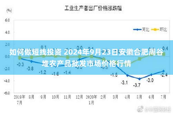 如何做短线投资 2024年9月23日安徽合肥周谷堆农产品批发市场价格行情